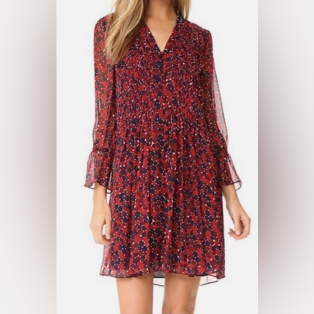 DVF Diane Von Furstenberg Kourtni Silk Shirt Dress. Size 10